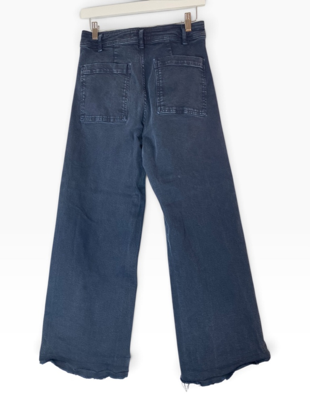 ZARA The Marine Straight High Rise Jeans in Blue Size 8 - Picture 3 of 5